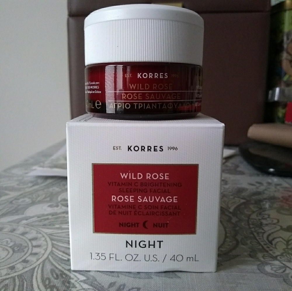 Korres night facial wild rose